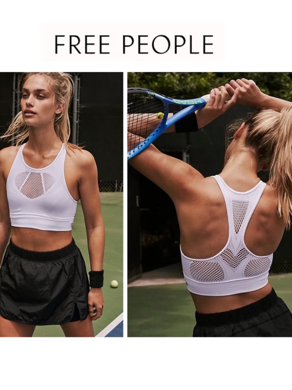 Free People Running Through My Mind Gray Bra Medium